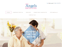 Tablet Screenshot of angelshomecare.biz